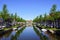 Historic central canal in the Dutch city of Weesp