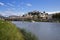 Historic Centre of the City of Salzburg with Salzach river, Austria.