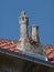 Historic chimneys in Split. Croatia.