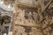 Historic christian Frescos of ruined Armenian church in Ani town, Kars, Turkey