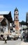 Historic church and centre in Mittenwald, Germany
