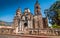 Historic church in city of Tepoztlan in Mexico