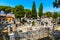 Historic Cimetiere Israelite Israelite Cemetery in old Castle Hill town district of Nice in France