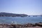 Historic city of Herceg Novi in the Bay of Kotor, Montenegro on the Adriatic sea coastline at sunny day, mediterranean landscape.