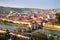 Historic city of Wurzburg with bridge Alte Mainbrucke, Germany.