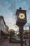 Historic clock in the center of downtown Sanford, Florida