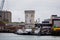 Historic clock tower constructed by Napoleonic prisoners of war in Portsmouth Harbour, Hampshire, UK