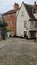 Historic Cobbled Lane of Elm Hill, Norwich Norfolk, England. UK