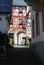 Historic cobbled street and archway in Beilstein Germany