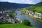 Historic Cochem and Bridge to Cond in the Moselle River Valley in Evening Light, Rhineland-Palatinate, Germany