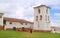 The Historic Colonial Church with the Impressive Bell Tower on Chinchero Village Hilltop, the Sacred Valley of the Inca, Peru