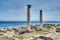 Historic columns in Tharros,