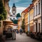 Historic and Contemporary Blend in Vilnius, Lithuania