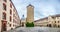 Historic courtyard of famous fortress Marienberg in Wurzburg, Bavaria, Germany