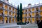 Historic courtyard of spanish university of Alcala de Henares, S