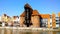 Historic crane in Gdansk on the Motlawa river, old town Gdansk Poland