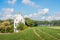 Historic dike house in a Dutch polder