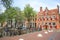 Historic downtown of Amsterdam, the Netherlands, traditional architecture