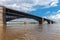 The historic Eads Bridge over the Mississippi River connecting t