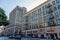 Historic, elegant buildings on Broadway Street, Los Angeles, USA