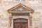 Historic entrance portal made of sandstone in the old town of Bayreuth