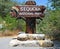 Historic Entry Sign at Sequoia National Park, Cali