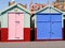 Historic and famous highly colourful beach hut of Hove