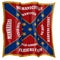 Historic Flag. US Civil War 1860`s. Confederate Battle Flag. 18th North Carolina Infantry Regiment
