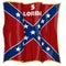 Historic Flag. US Civil War 1860`s. Confederate Battle Flag. 5th Florida Infantry Regiment