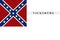 Historic Flag. US Civil War 1860`s. Confederate States of America