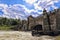 Historic flood gate on the river Vltava by the Horin