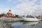 The historic former Hotel Del Coronado boathouse on Coronado Island