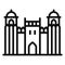 Historic fort, lahore castle Isolated Vector Icon which can be easily modified or edit