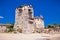 Historic fort in port Ouranoupolis , Greece.