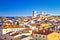 Historic French riviera old town of Antibes seafront and rooftops view