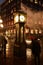 historic gastown steam clock at night