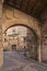 Historic gateway to the town of AyllÃ³n Segovia, Spain