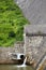 Historic German Dam on Lake Bystryckie in South West Poland