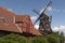 historic, german windmill on island Fehmarn, Germany