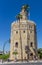 Historic Golden Tower in the center of Sevilla