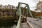 Historic Green Truss Bridge in Autumn - Layton Bridge - Fayette County, Pennsylvania