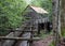 Historic gristmill with water wheel