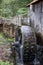 Historic gristmill and water wheel in the Smoky mountains