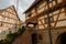 Historic half-timbered townhall in german Weinstadt