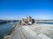 The historic harbour of Krefeld, aerial