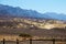 Historic Harmony Borax Works area. Exhibits along the trail include a 20 Mule Team Borax wagon train and the ruins of the old