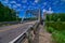 Historic highway 130 steel truss bridge over the wisconsin River near lone rock