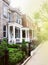 Historic homes on a quiet neighborhood street in East Richmond Virginia