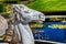 Historic Horse Equine Fountain Sculpture Statue at the Broadmoor Hotel