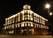 Historic hotel Bristol in Warsaw (Poland) at night